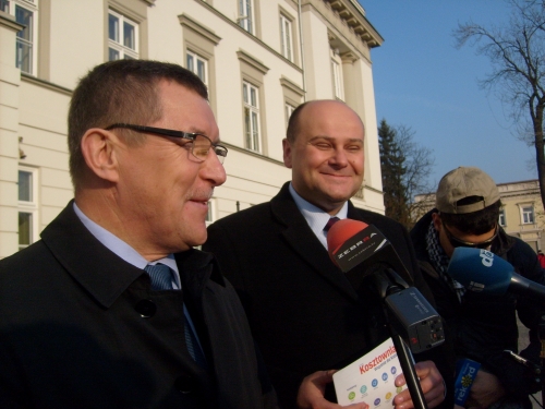 Od lewej: Z. Kuźmiuk i A. Kosztowniak