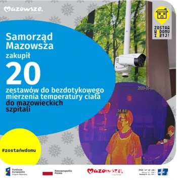 20 szpitali na Mazowszu otrzyma urządzenia do bezdotykowego mierzenia temperatury